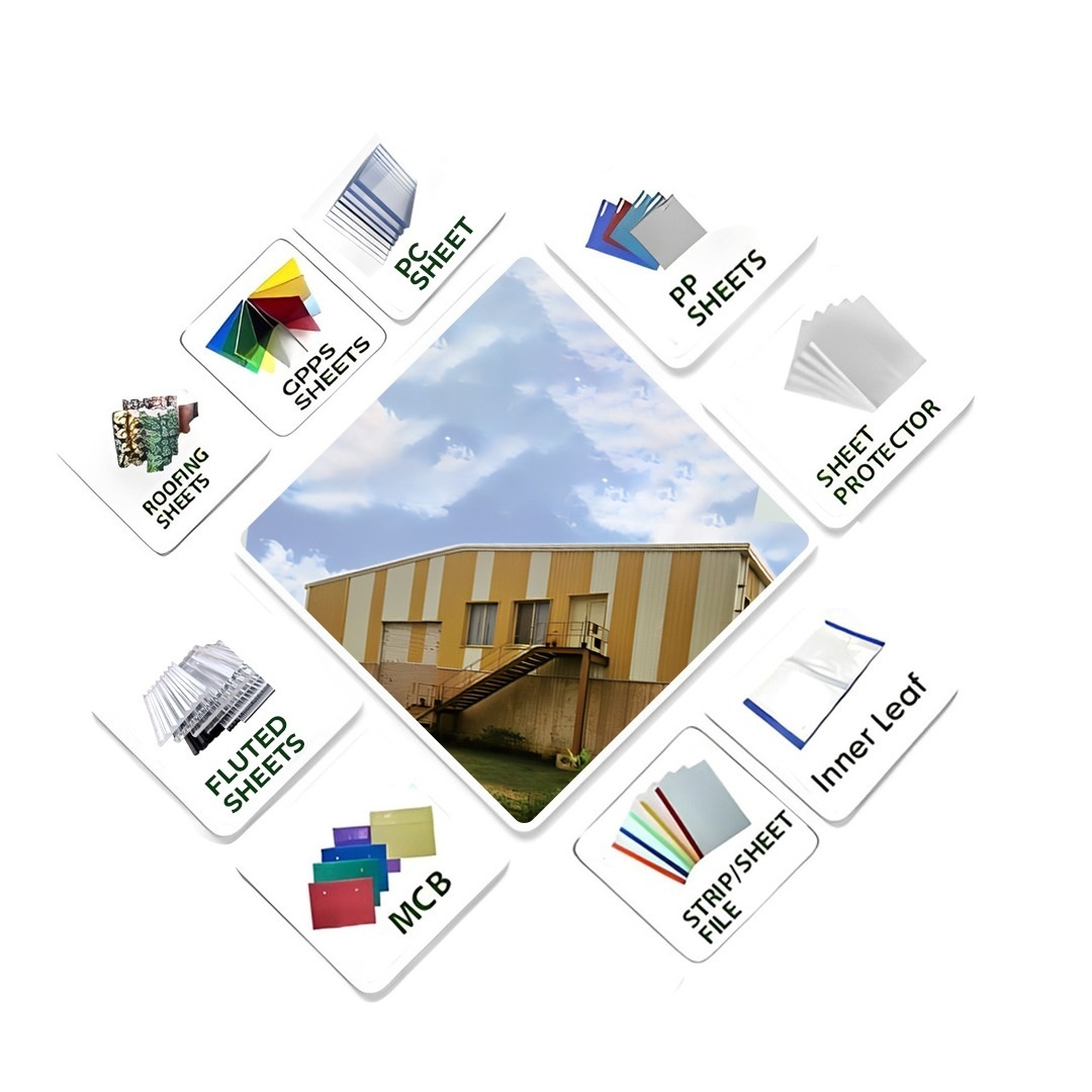 Plastic sheets and products for industrial applications.
